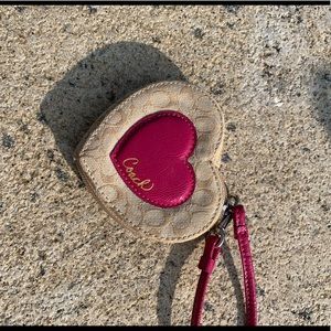 Coach heart wallet